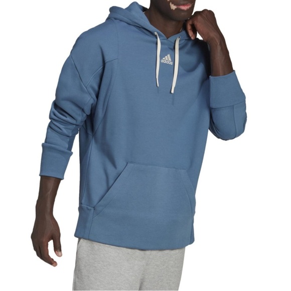 Adidas Men’s Hoodie size S Altered Blue Sweatshirt Fleece Pullover - Picture 2 of 8